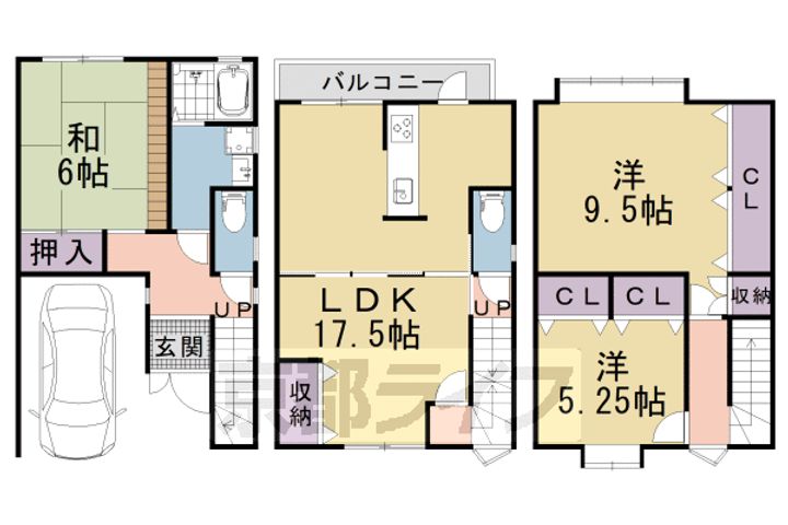 京都府京都市山科区大塚野溝町(一戸建)の賃貸物件xxの間取り