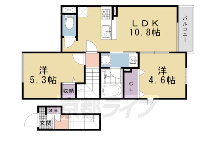 「仮)八条源町プロジェクト」の間取り