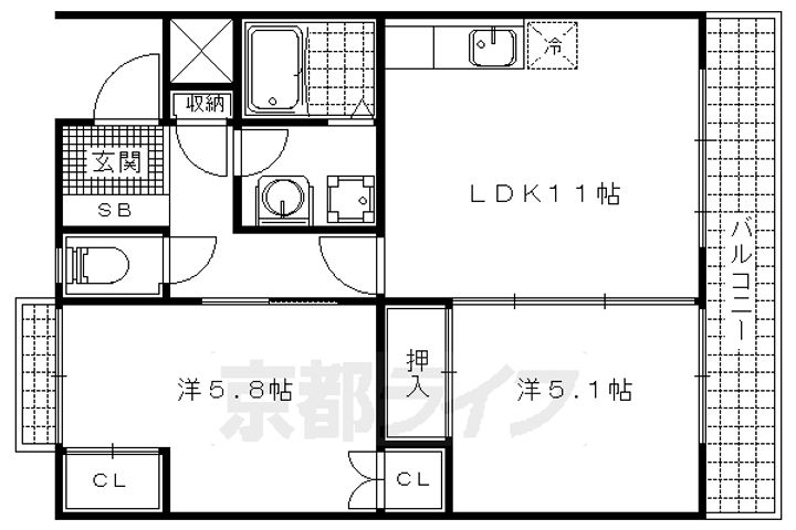 フォートアネックス101の間取り