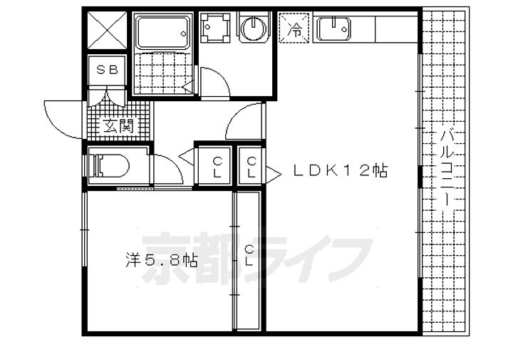 フォートアネックス302の間取り