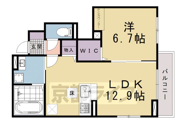 キャッスルヴュー山口の間取り