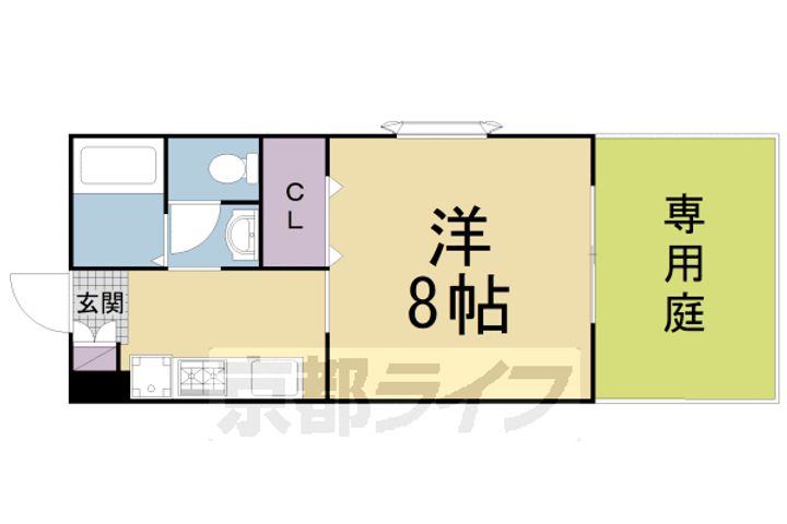 大阪府枚方市伊加賀西町の賃貸アパートの間取り