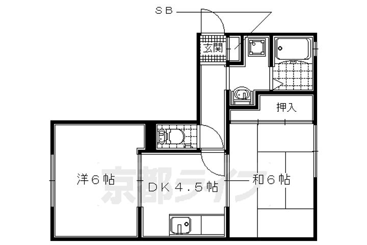 シャルム祐201の間取り