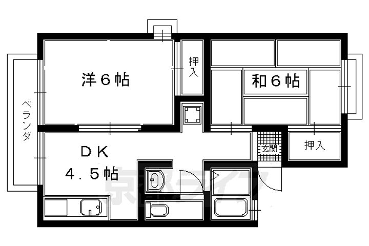 セジュール藤 A・BA-103の間取り