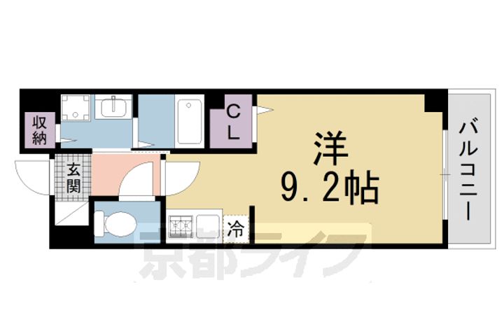 京都府京田辺市田辺深田の賃貸マンションの間取り