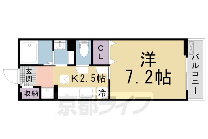 メープルコート101の間取り