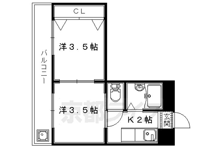 エクセル田辺の間取り
