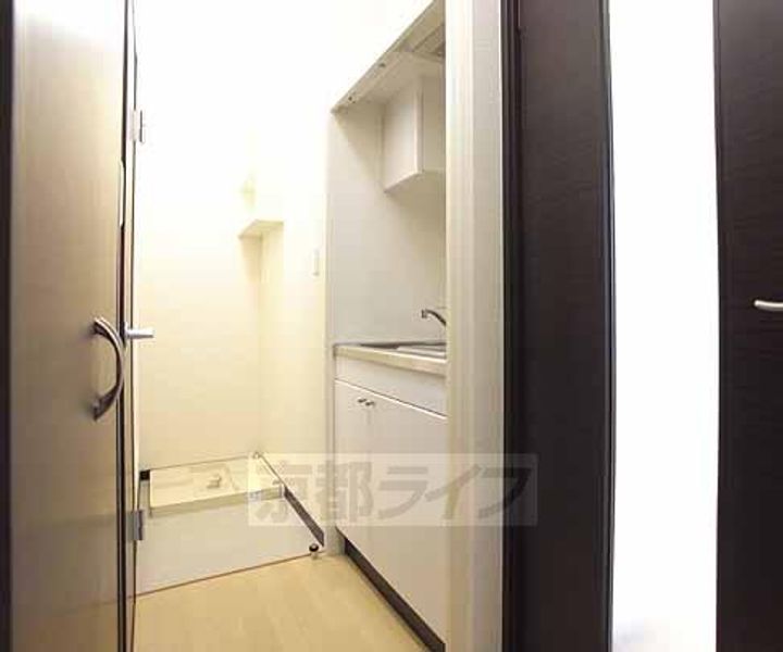 京都府京田辺市東古森の賃貸アパートのキッチン