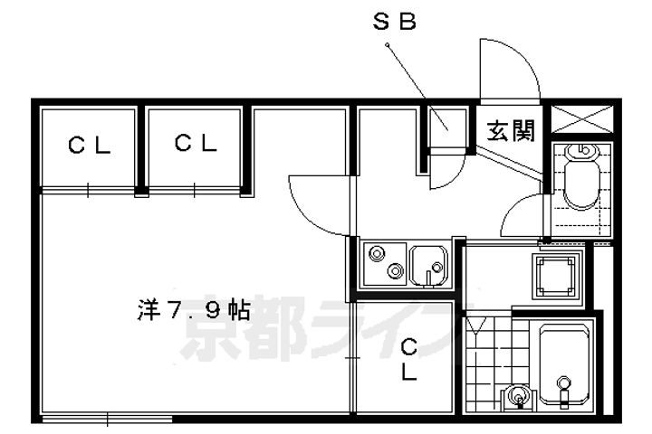 レオパレスディス ポレールの間取り