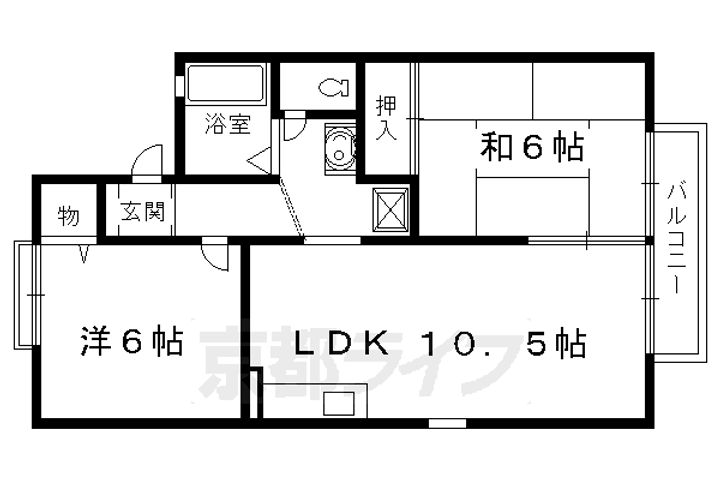 ヴィラ・ブロンシェ201の間取り