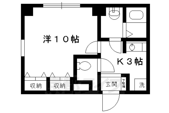 烏丸アネックス1103の間取り