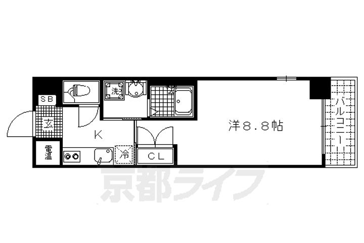 ECO−VILLAGE上賀茂206の間取り