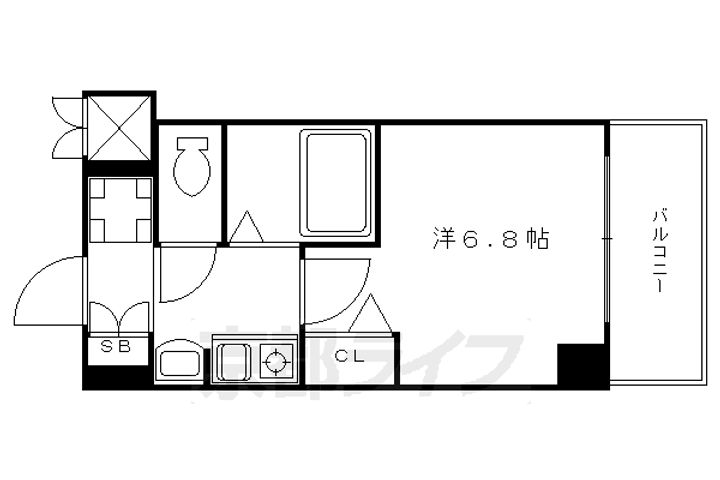 ベラジオ河原町御池の間取り