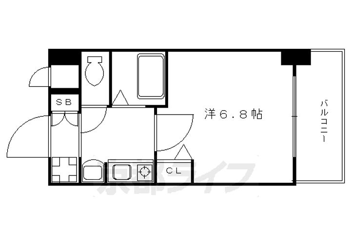 ベラジオ河原町御池の間取り