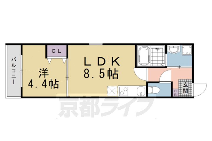 (仮称)伏見区新町一丁目マンション301の間取り