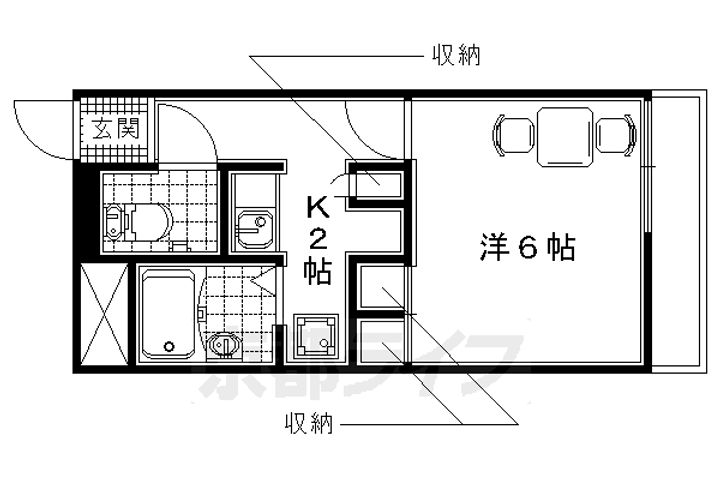 レオパレスフォンターナの間取り