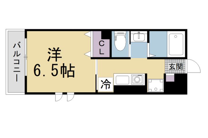 コンテネレッツァ枚方Ⅱ301の間取り
