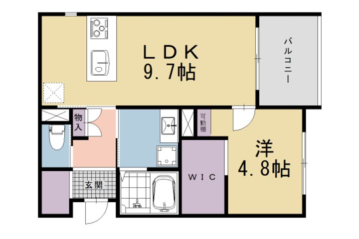 仮)中京区姉小路通堀川東入鍛冶町計画201の間取り