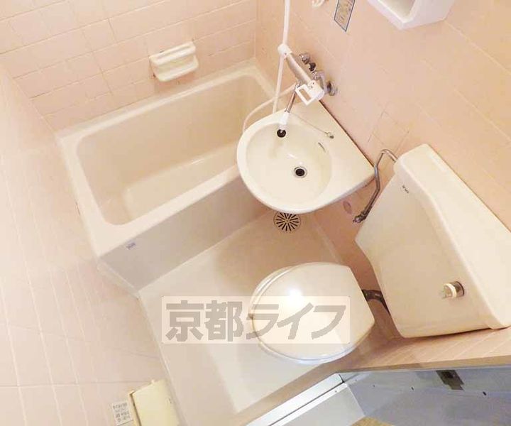 京都府京都市右京区西院乾町の賃貸マンションの風呂