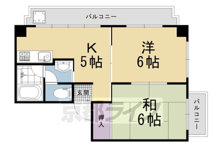 マンションSANUKI301の間取り