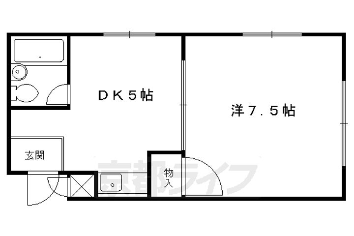 ヴィラ天神207の間取り