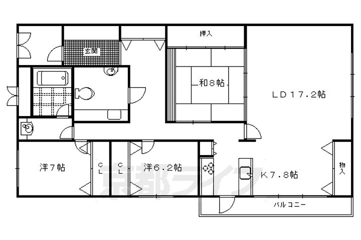 ドムス鴨川の間取り