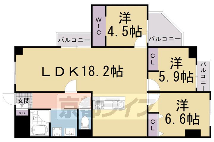 インペリアル京都の間取り