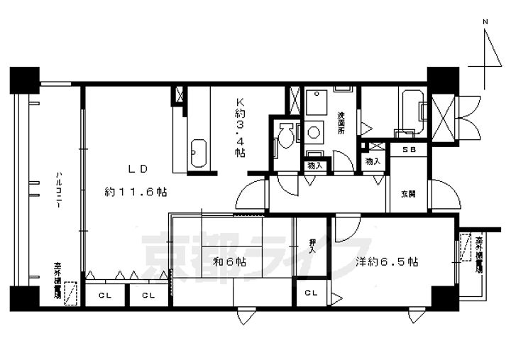 メゾン油小路の間取り