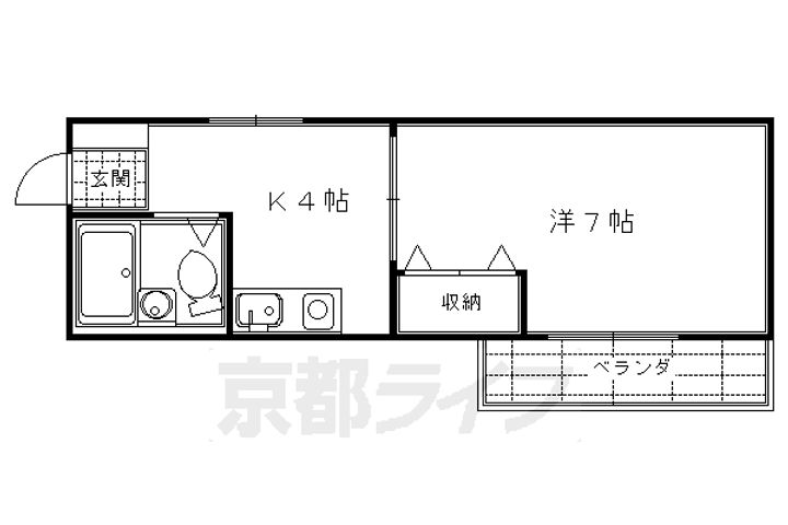 メゾンドセルリアン201の間取り