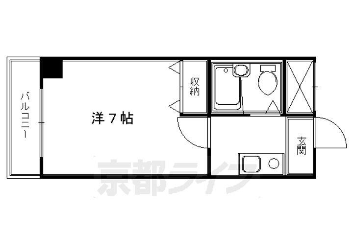プレジール四条401の間取り
