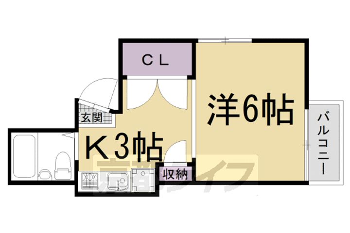 リビエール高野201の間取り