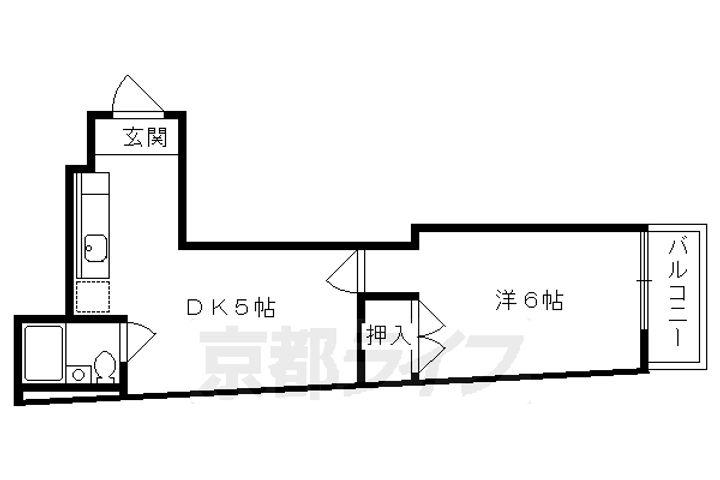 リビエール高野202の間取り