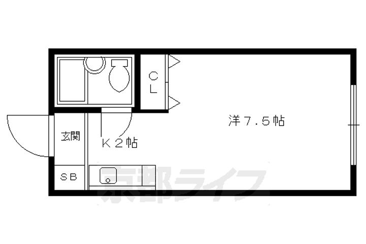 デジデンス宝ヶ池305の間取り