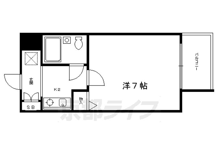 DETOM−1西陣聚楽305の間取り