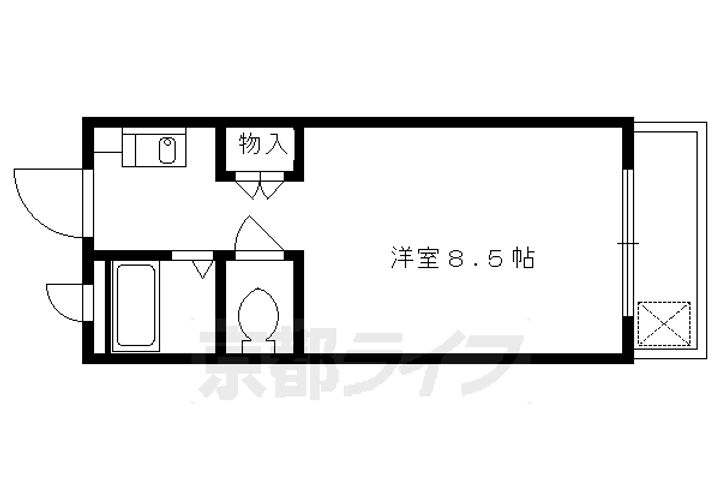 華陽ハイツ3-Cの間取り