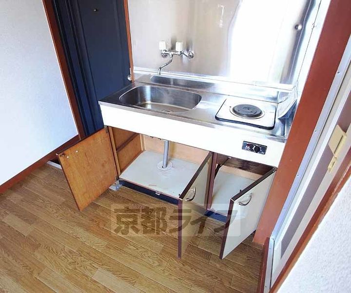 京都府京都市左京区高野泉町の賃貸マンションのキッチン