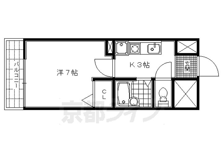 セレッソコート京都御所西904の間取り