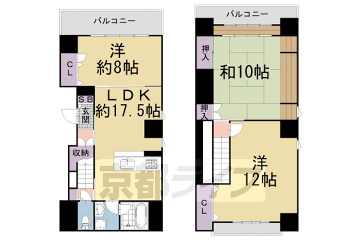 ルネ河原町803の間取り