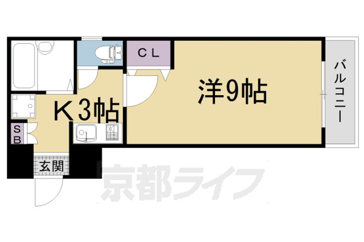 下堤谷口マンション407の間取り