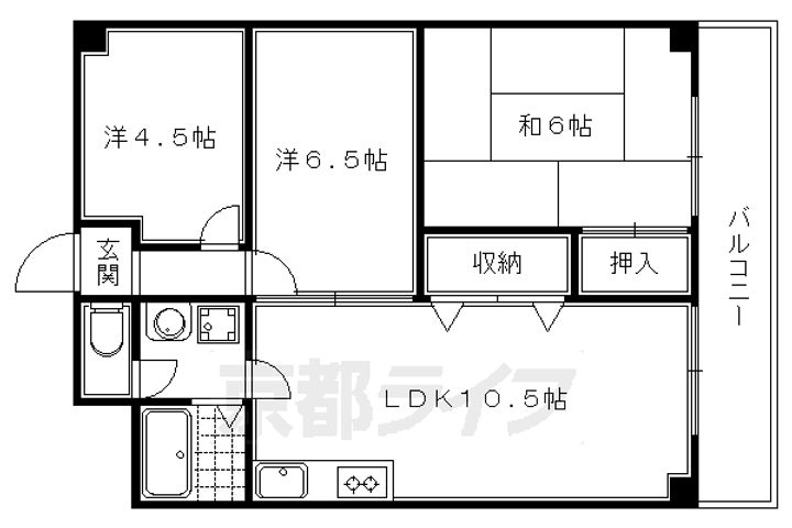 交徳マンション202の間取り
