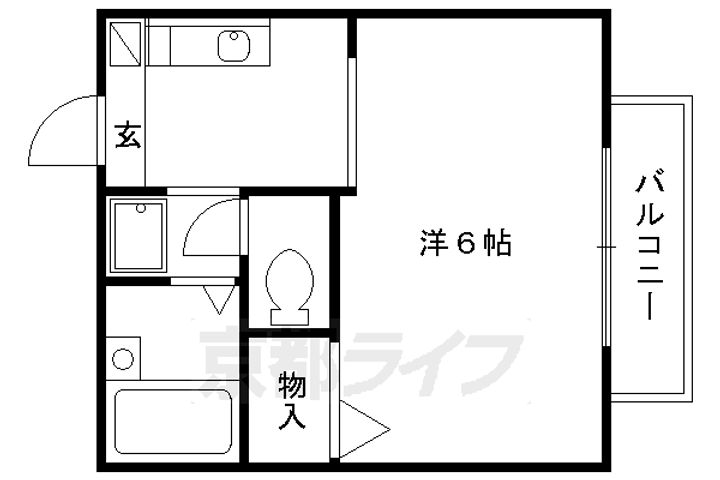 パール桃山105の間取り