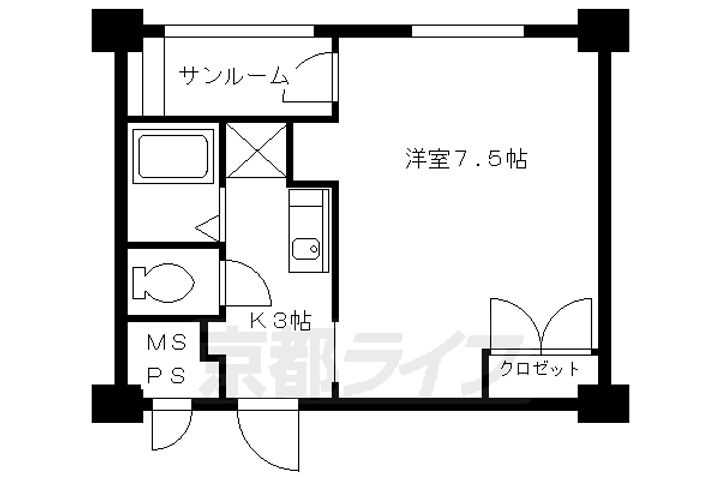 ファインブルーム丹波橋の間取り