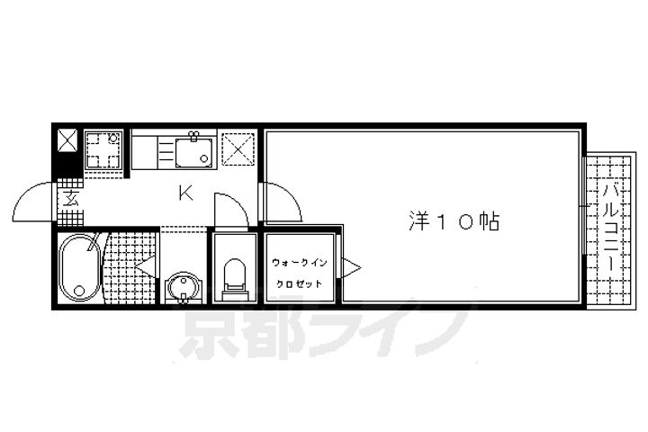 ラ・コリーヌⅠ205の間取り