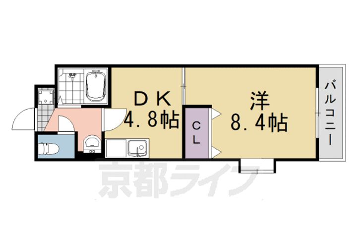 アドリーム上桂の間取り