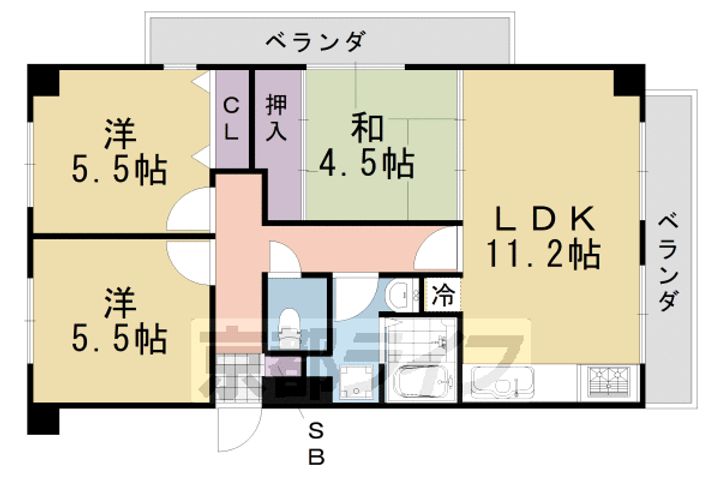 メゾン桂川508の間取り