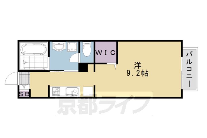 京都府京都市西京区大枝塚原町の賃貸アパートの間取り