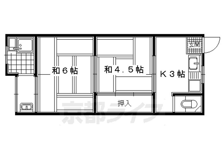 竹王荘210の間取り