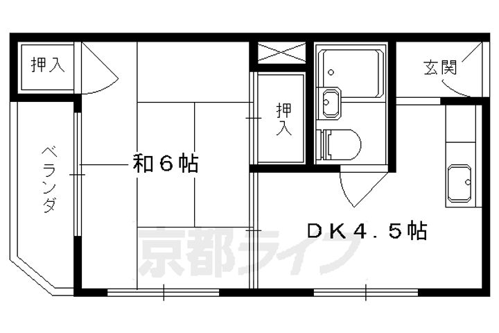 コーポ紅梅302の間取り