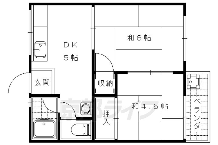 ハイツ松英203の間取り