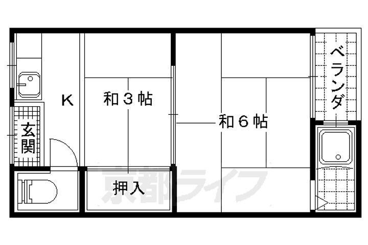 松山荘10の間取り